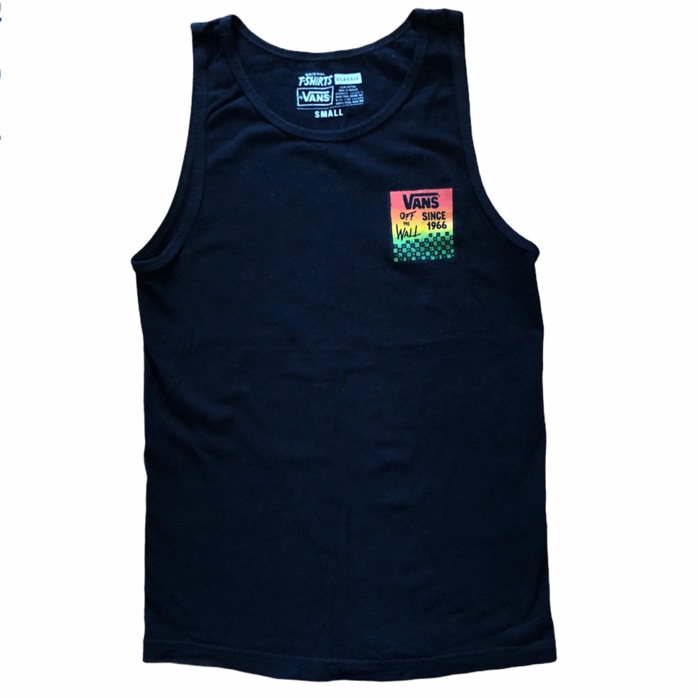 Vans Rasta Men’s Small Off the Wall Black Tank Top